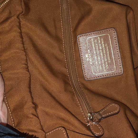 Coach Blake Carryall F35932 Saddle Bubble Olive Green Suede $550 Retail. GUC - Picture 15 of 16